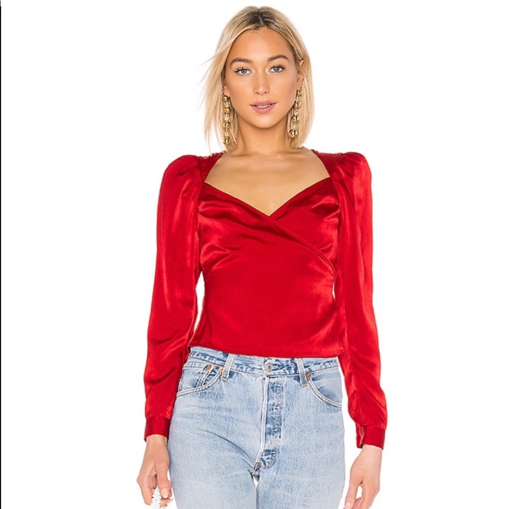 LPA Red New Rosa In Blouse - Picture 2 of 6